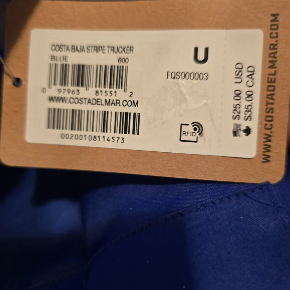 Costa Baja Stripe Trucker- NWT - Picture 4 of 6